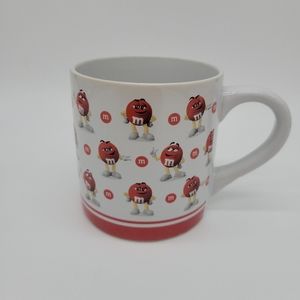 M&M Red 16 oz Coffee Mug Cup 2018 Mars Limited Edition Frankford Candy